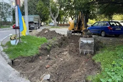 У Львові розпочали облаштування скверу пам’яті Ірини Фаріон. Фото: Львівич
