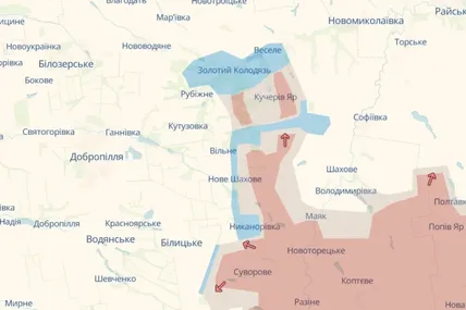 Найгарячішим напрямком залишається Покровський — речник ОСУВ «Дніпро». Фото: DeepSate Скриншот