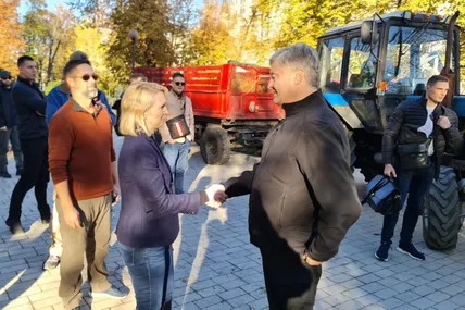 Бріджит Брінк та Петро Порошенко