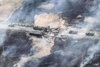ЗСУ підірвали міст з технікою окупантів, яка рухалась у бік Ізюма