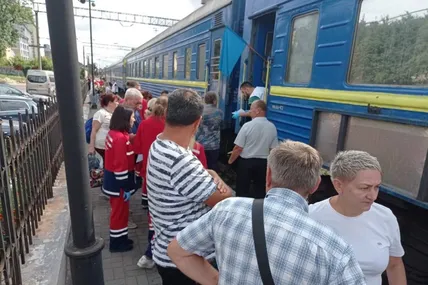 До Львова прибув евакуаційний потяг. Фото Львівської ОВА