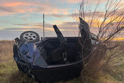 На Стрийщині перекинувся Hyundai 130: травмовані водій та пасажир