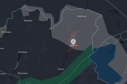 Село Басівка на мапі DeepState Скриншот