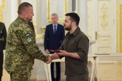 Валерій Залужний та Володимир Зеленський. Фото: ОП