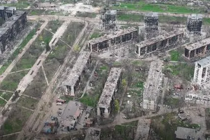 На Київщині збудують квартал муніципального житла для понад 1500 маріупольців. На фото: Маріуполь, Джерело: Суспільне