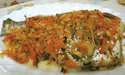Лящ, тушкований з баклажанами і помідорами