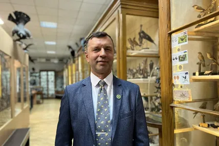 Ігор Шидловський завжди до костюма одягає "тваринну" краватку. Фото автора