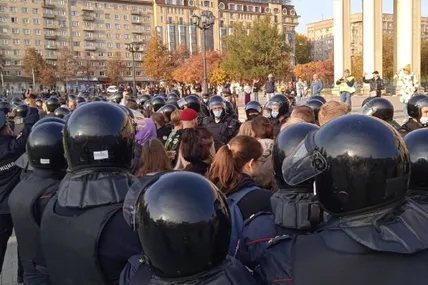 Протести в рф 24 вересня. Фото: Тайга