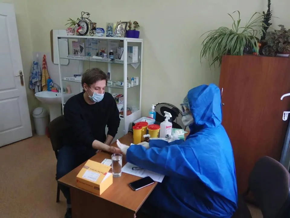 Експрес-тестування працівників львівського міського Центру обліку бездомних
