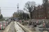 На транспортному «хабі» на Бандери-Чупринки нарешті облаштовують павільйони