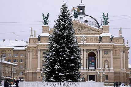 Засніжена ялинка виглядає особливо доречною