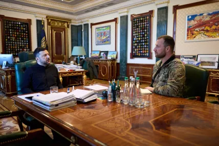 Володимир Зеленський, Євгеній Хмара. Фото: ОП