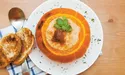 Гарбуз, фарширований м’ясом і картоплею