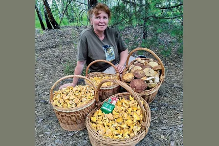 Вікторії Зарицькій завжди усміхається грибне щастя... Фото із архіву Вікторії Зарицької