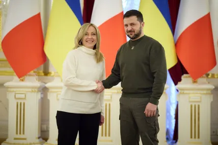 Джорджа Мелоні та Володимир Зеленський