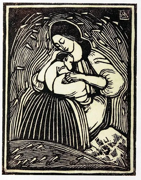 Олена Кульчицька. Мати з дитиною