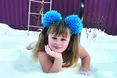 Ангелінка моржує від народження!