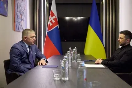 Володимир Зеленський та Роберт Фіцо. Фото: ОПУ