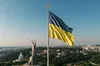 Буревій у Києві пошкодив найбільший прапор України
