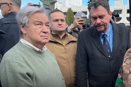 Генсек ООН шокований діями росії під час його перебування у Києві