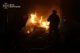 Внаслідок нічного обстрілу Запоріжжя спалахнув торговий центр