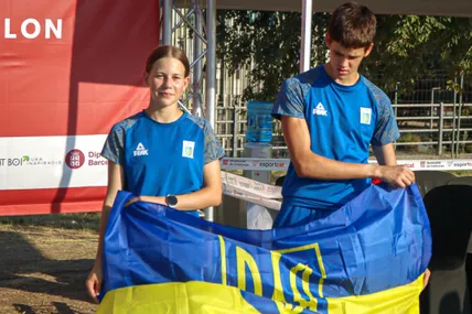 Україна з історичною медаллю на чемпіонаті Європи U17 з сучасного п’ятиборства. Фото: Федерація сучасного п‘ятиборства України