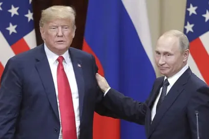 Дональд Трамп і володимир путін. Фото із сайту Української правди