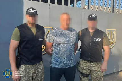 Затримання підозрюваного. Фото: СБУ