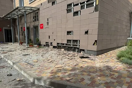 Фото руйнування Охматдиту із соцмереж лікарні