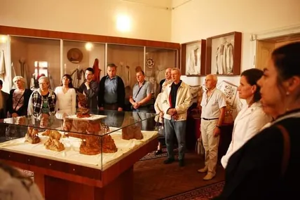 Під час відкриття виставки в Дрогобичі. Фото: Ірина Бердаль- Шевчик
