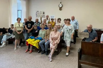 У судовій залі вердикт судді зустріли осудом. Фото зі сторінки Р. Червінського у Facebook