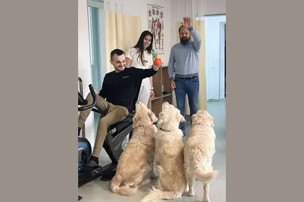 Ці «психотерапевти» дарують пораненим купу позитивних емоцій. Фото «Галицького кореспондента»