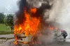 У Львові під час руху спалахнув рейсовий автобус з пасажирами