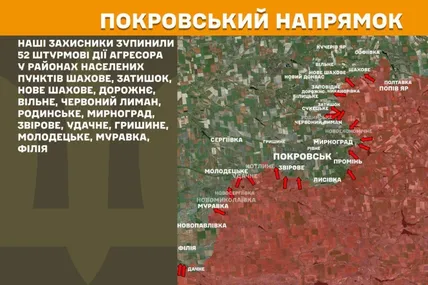 На фронті за добу третина з боєзіткнень відбулись на Покровському напрямку