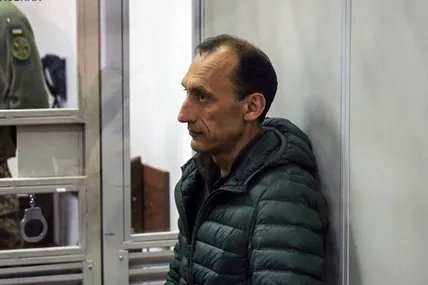 Полковник СБУ Роман Червінський під час судового засідання, на якому його заарештували. Фото suspilne.media