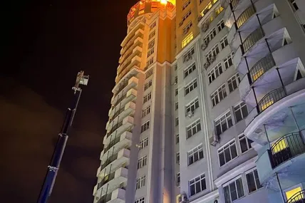 Пожежа в Бєлгороді. Фото: рос тг-канали