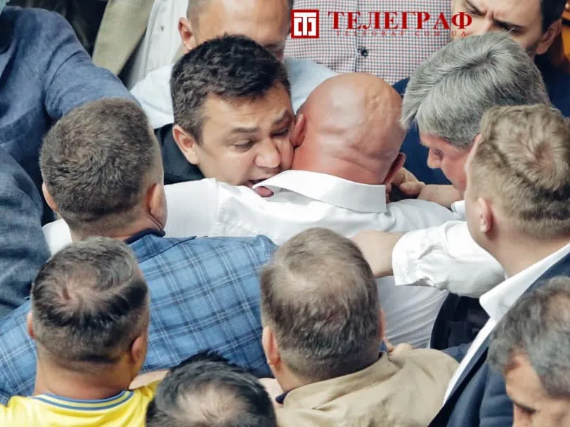 Фрагмент поєдинку між Кивою та Тищенком.Фото Телеграф