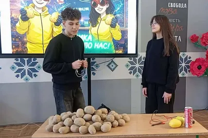Переможці конкурсу Яна Юзьв'як та Остап Лисяк. Фото Ярослава Кілівніка