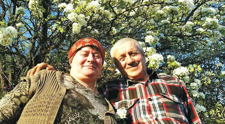 Вони не могли бути один без одного - Василь і його дружина Галина... Фото автора