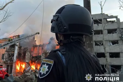 Наслідки атаки в Миколаєві. Фото: Поліція
