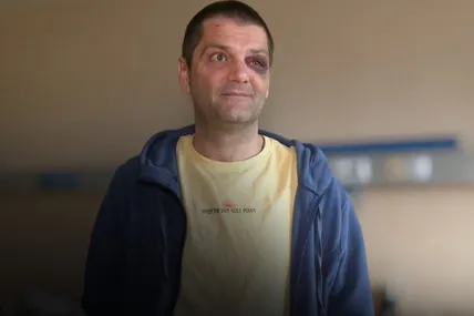 Нестор Дидик - військовий, якого побили на Львівщині. Фото: Суспільне Львів