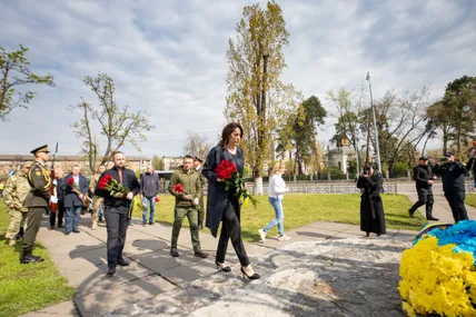 Церемонія вшанування у Києві. Фото: КМДА