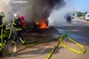 Яворівський район: вогнеборці ліквідували пожежу семи автомобілів