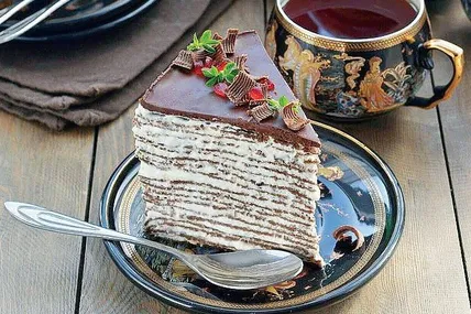 Млинцевий шоколадний торт